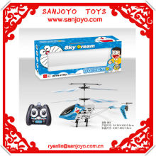 HTX084-3 regalo de Navidad hotsale !! Doraemon canopy rc helicóptero en venta 3ch
